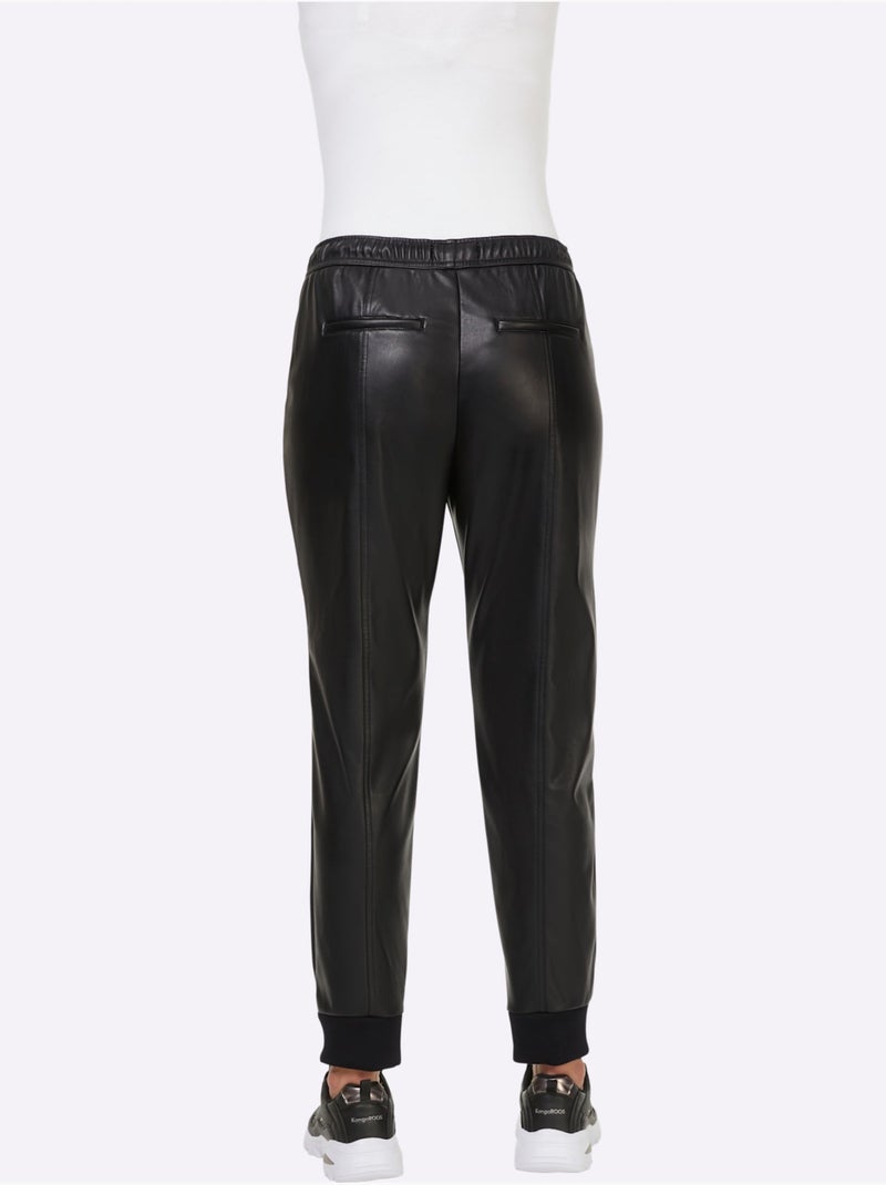 Pantalon En Synthétique - Taille Standard - Helline Noir - Kiabi