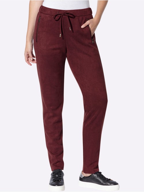 Pantalon en synthétique au toucher velouté - taille standard - helline - Kiabi Pantalon en synthétique au toucher velouté - taille standard - helline - Kiabi