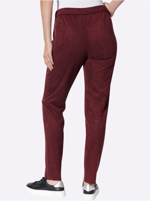 Pantalon en synthétique au toucher velouté - taille standard - helline - Kiabi Pantalon en synthétique au toucher velouté - taille standard - helline - Kiabi