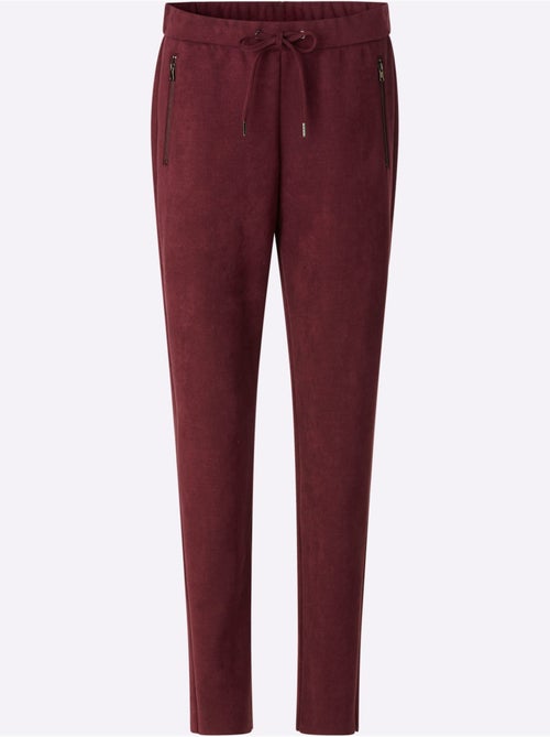 Pantalon en synthétique au toucher velouté - taille standard - helline - Kiabi Pantalon en synthétique au toucher velouté - taille standard - helline - Kiabi