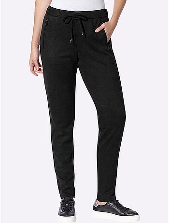 Pantalon en synthétique au toucher velouté - taille standard - helline