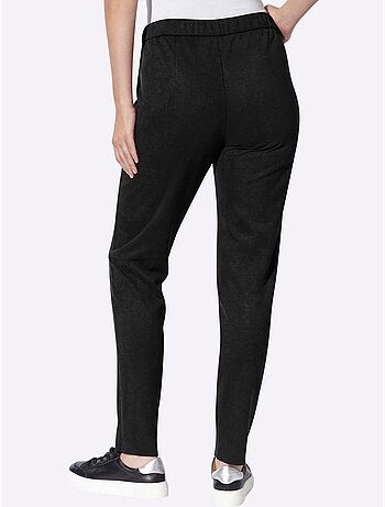 Pantalon en synthétique au toucher velouté - taille standard - helline