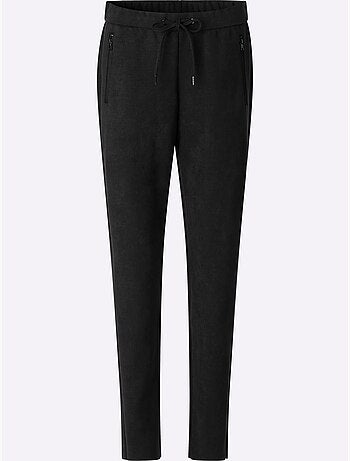 Pantalon en synthétique au toucher velouté - taille standard - helline