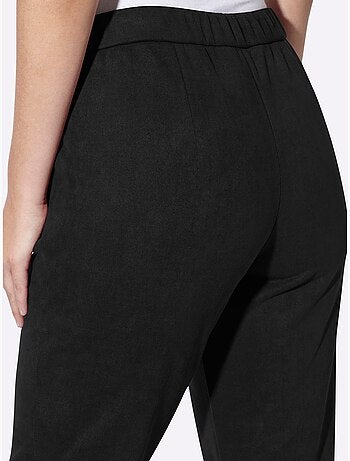 Pantalon en synthétique au toucher velouté - taille standard - helline