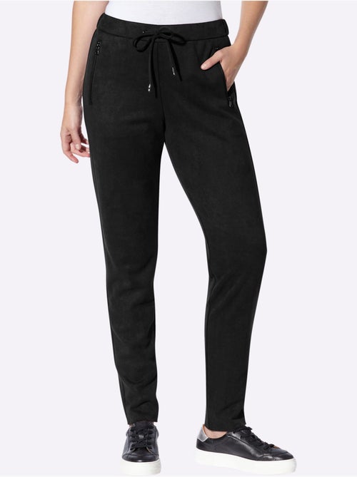 Pantalon en synthétique au toucher velouté - taille standard - helline - Kiabi Pantalon en synthétique au toucher velouté - taille standard - helline - Kiabi