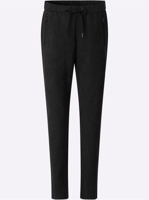 Pantalon en synthétique au toucher velouté - taille standard - helline - Kiabi Pantalon en synthétique au toucher velouté - taille standard - helline - Kiabi