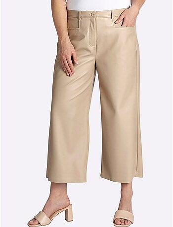 Pantalon En Synthétique Ceinture élastique Au Dos - Taille Standard - Sheego