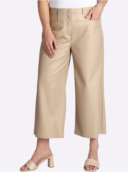 Pantalon En Synthétique Ceinture élastique Au Dos - Taille Standard - Sheego - Kiabi
