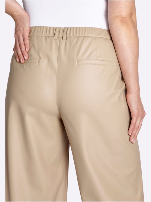 Pantalon En Synthétique Ceinture élastique Au Dos - Taille Standard - Sheego - Kiabi