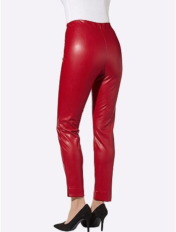 Pantalon En Synthétique Imitation Cuir Souple - Taille Courte - Witt