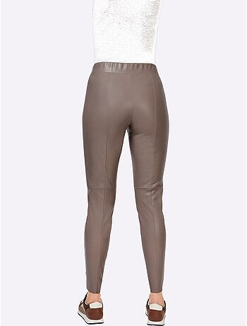 Pantalon En Synthétique Imitation Cuir Souple - Taille Standard - Helline