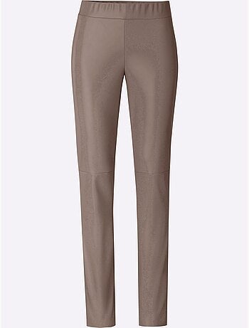 Pantalon En Synthétique Imitation Cuir Souple - Taille Standard - Helline