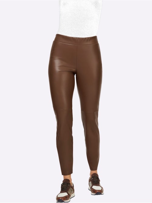 Pantalon En Synthétique Imitation Cuir Souple - Taille Standard - Helline - Kiabi Pantalon En Synthétique Imitation Cuir Souple - Taille Standard - Helline - Kiabi