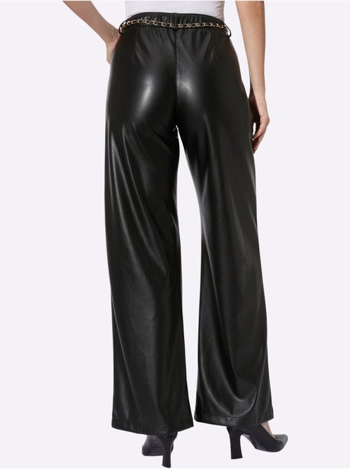 Pantalon en synthétique imitation cuir souple - taille standard - helline - Kiabi Pantalon en synthétique imitation cuir souple - taille standard - helline - Kiabi