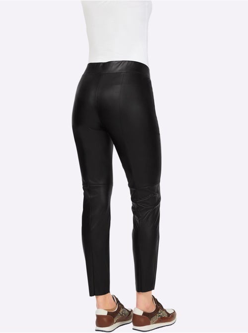 Pantalon En Synthétique Imitation Cuir Souple - Taille Standard - Helline - Kiabi