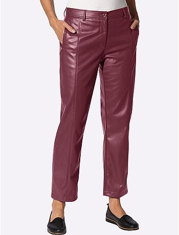 Pantalon en synthétique imitation cuir souple - taille standard - witt