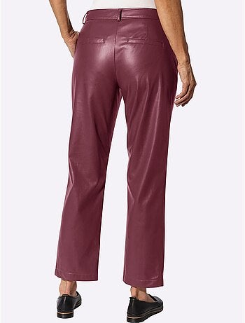 Pantalon en synthétique imitation cuir souple - taille standard - witt