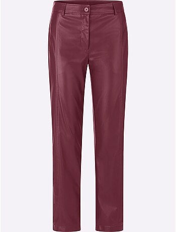 Pantalon en synthétique imitation cuir souple - taille standard - witt
