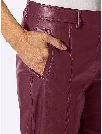 Pantalon en synthétique imitation cuir souple - taille standard - witt