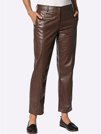 Pantalon en synthétique imitation cuir souple - taille standard - witt