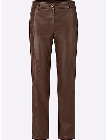 Pantalon en synthétique imitation cuir souple - taille standard - witt