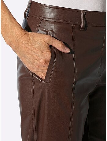 Pantalon en synthétique imitation cuir souple - taille standard - witt