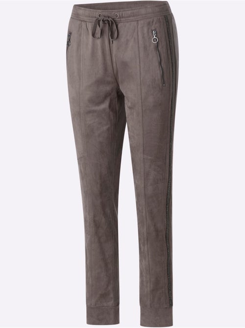 Pantalon en synthétique imitation cuir velours douce - taille standard - helline - Kiabi Pantalon en synthétique imitation cuir velours douce - taille standard - helline - Kiabi