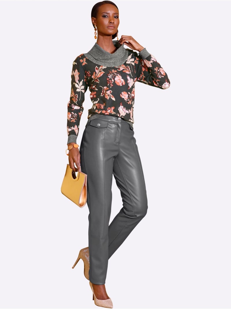Pantalon en synthétique matière synthétique facile à entretenir - taille standard - helline gris anthracite - Kiabi