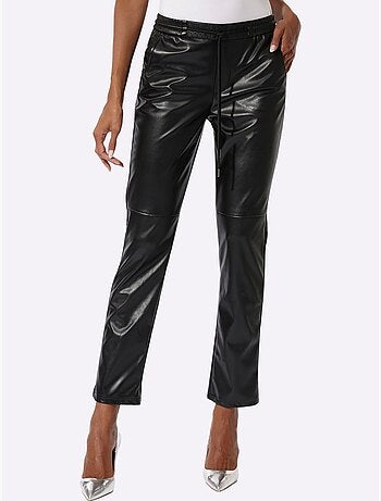 Pantalon en synthétique synthétique joliment brillant - taille standard - helline