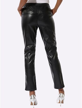 Pantalon en synthétique synthétique joliment brillant - taille standard - helline