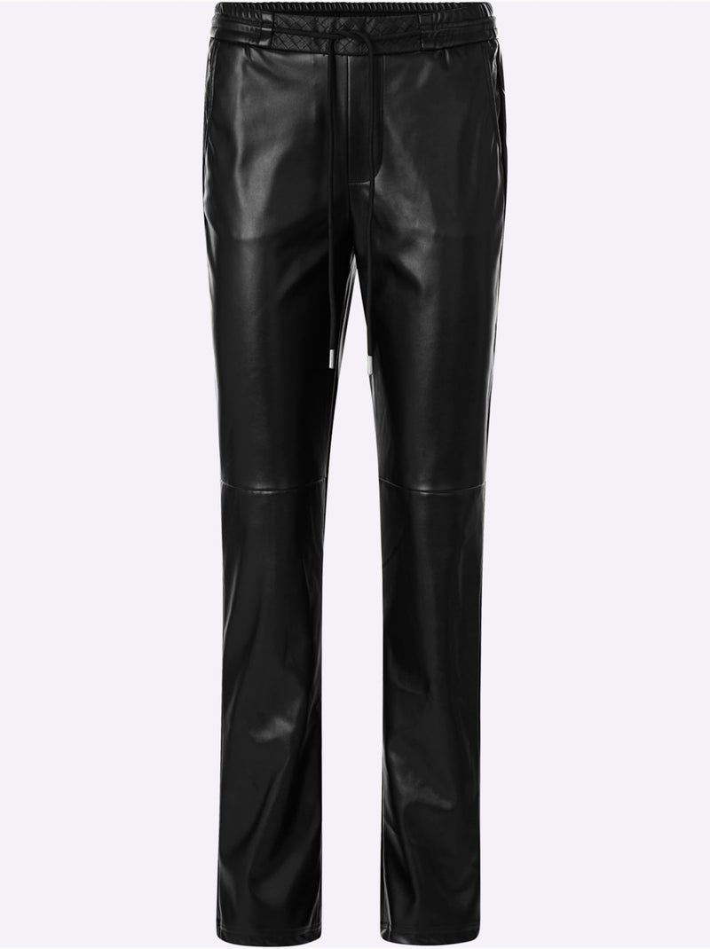 Pantalon en synthétique synthétique joliment brillant - taille standard - helline Noir - Kiabi