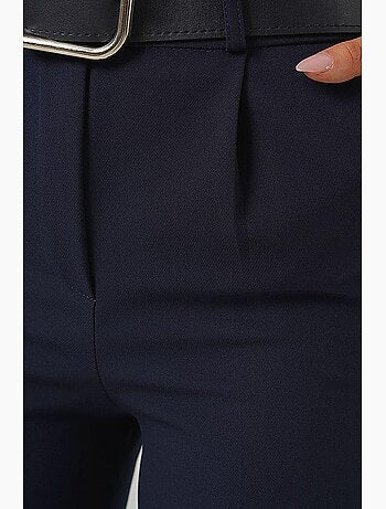 Pantalon en tissu ceinturé bdart