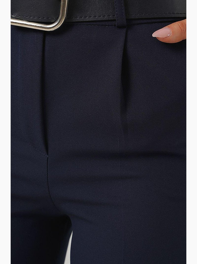 Pantalon en tissu ceinturé bdart Bleu marine - Kiabi