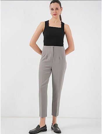 Pantalon en tissu taille haute bdart