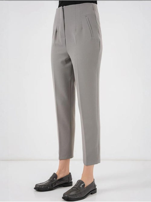 Pantalon en tissu taille haute bdart - Kiabi