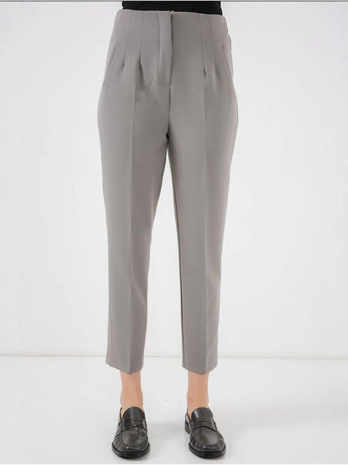 Pantalon en tissu taille haute bdart - Kiabi