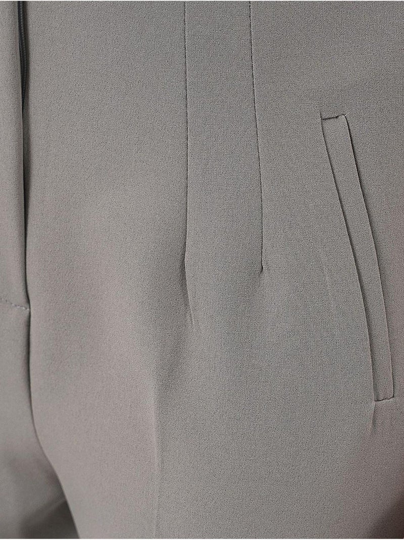 Pantalon en tissu taille haute bdart Gris - Kiabi
