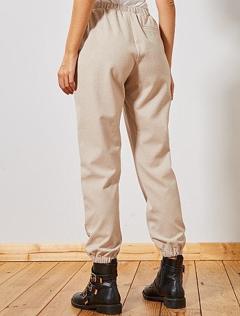 Pantalon en tissu tweedé - Kiabi