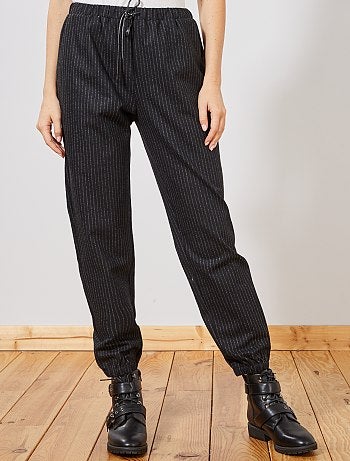 Pantalon en tissu tweedé - Kiabi