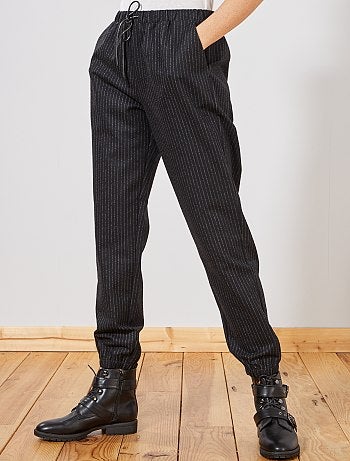 Pantalon en tissu tweedé - Kiabi