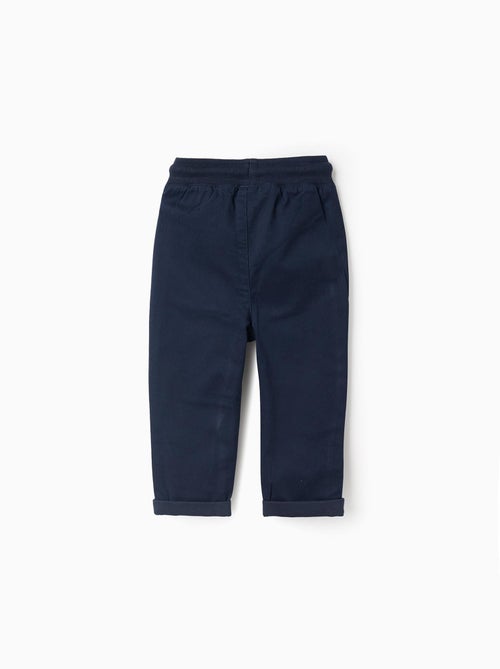 Pantalon en Toile avec Doublure en Jersey - Kiabi