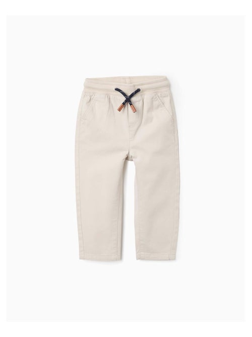 Pantalon en Toile avec Taille Élastique et Cordon - Kiabi