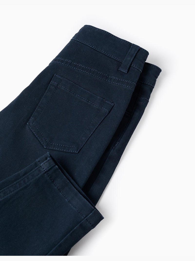 Pantalon En Toile Bleu foncé - Kiabi