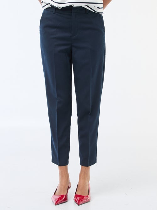 Pantalon en toile lourde à coupe cigarette pour femme - Kiabi Pantalon en toile lourde à coupe cigarette pour femme - Kiabi