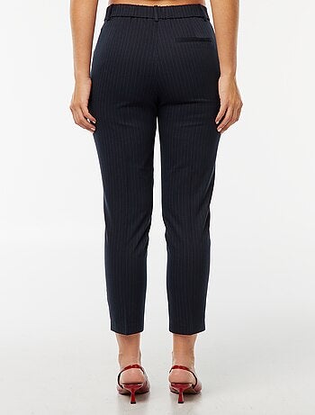 Pantalon cigarette uni pour femme
