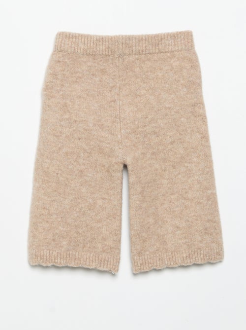 Pantalon en tricot avec broderies - Kiabi Pantalon en tricot avec broderies - Kiabi