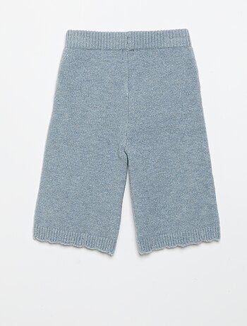 Pantalon en tricot avec broderies