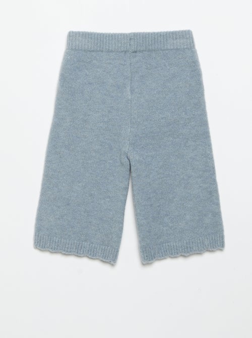 Pantalon en tricot avec broderies - Kiabi