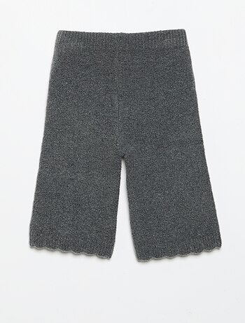 Pantalon en tricot avec broderies