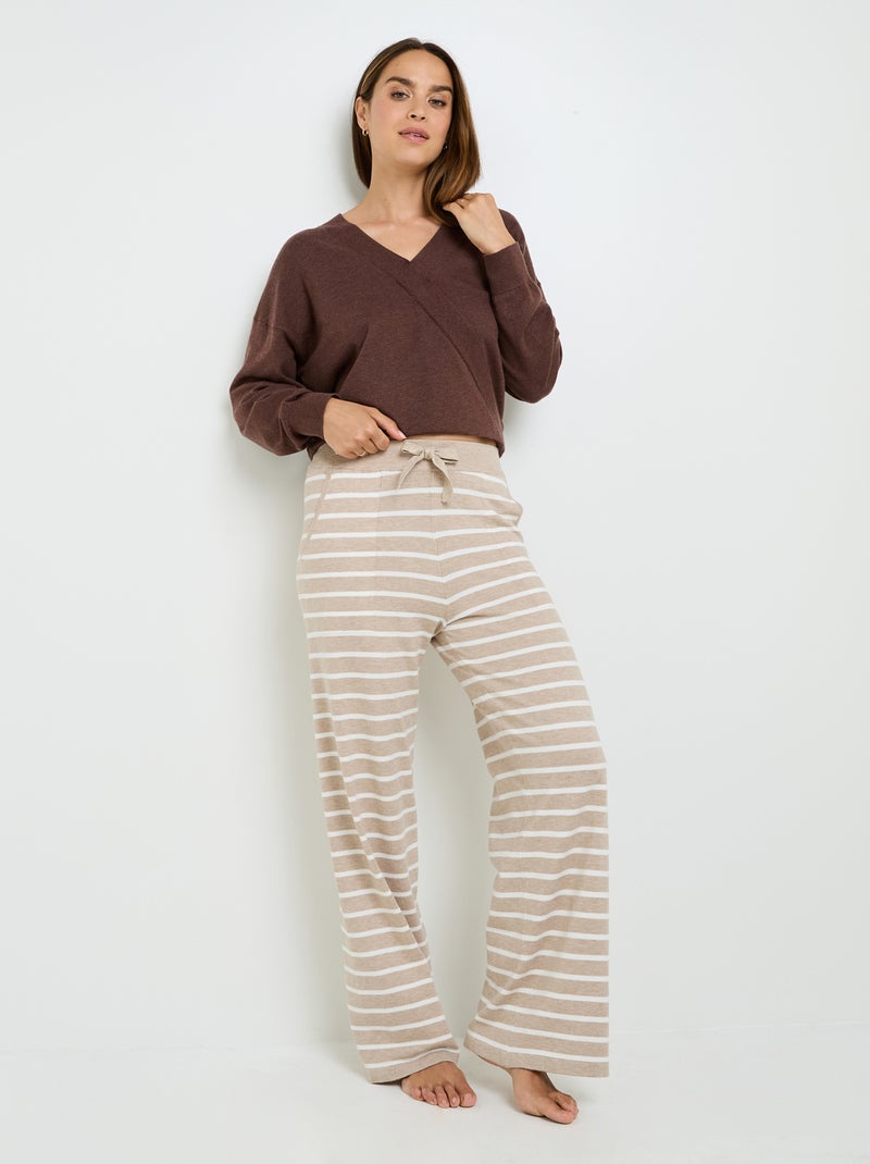 Pantalon en tricot Feerie - RougeGorge Lingerie Beige - Kiabi